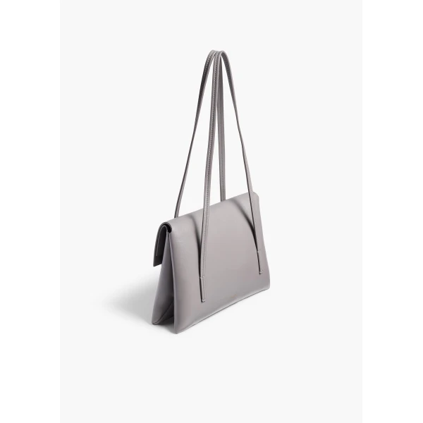 Khaite Soft Blake Small Shoulder Bag in Dark Haze | Shoulder & Crossbody Bags | Coveti