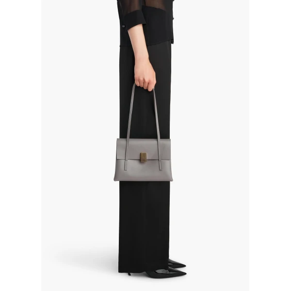 Khaite Soft Blake Small Shoulder Bag in Dark Haze | Shoulder & Crossbody Bags | Coveti