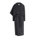 Khaite Sonti Coat in Charcoal | Coats | Coveti
