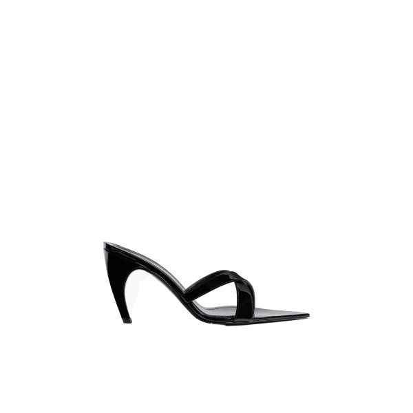 Sophie Sandal in Black Patent Leather