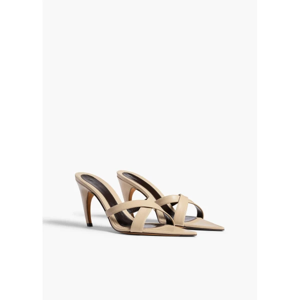 Khaite Sophie Sandal in Taupe | Sandals | Coveti