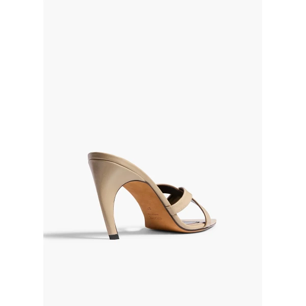 Khaite Sophie Sandal in Taupe | Sandals | Coveti