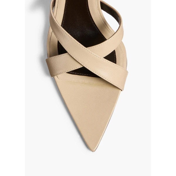 Khaite Sophie Sandal in Taupe | Sandals | Coveti