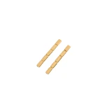 Khaite Staple Drop Earring in Gold | Earrings | Coveti