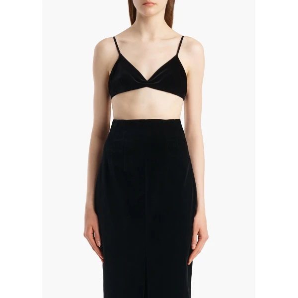 Talita Top in Black Velvet - Image 3