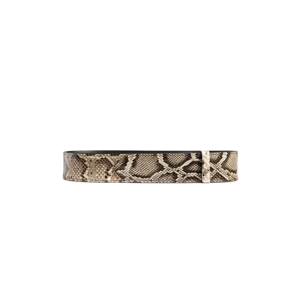 Theo Waist Belt in Natural Python