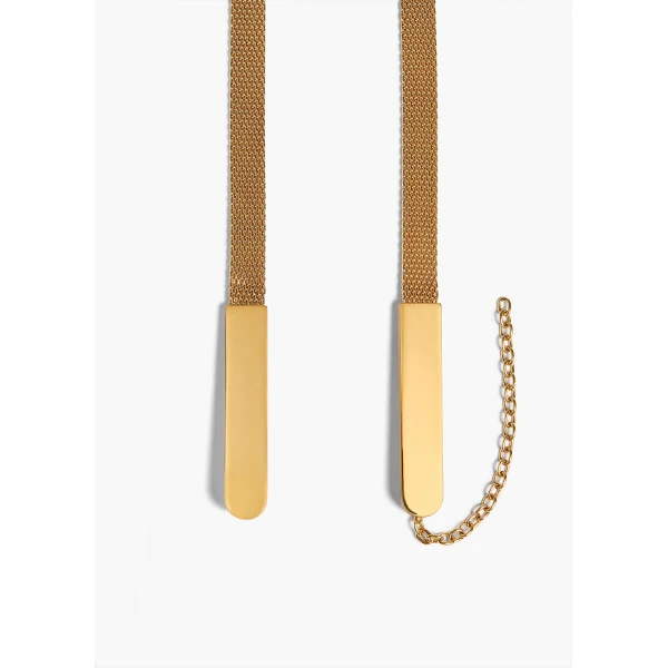 Khaite Tino Snake Chain Belt in Gold | Belts | Coveti