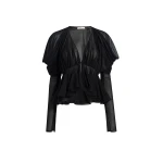 Khaite Tylar Top in Black | Tops | Coveti
