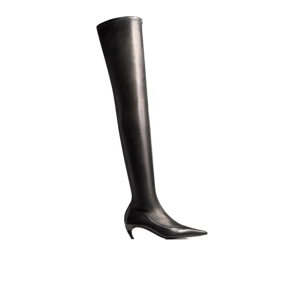 Valerie Over-the-Knee Boot in Black