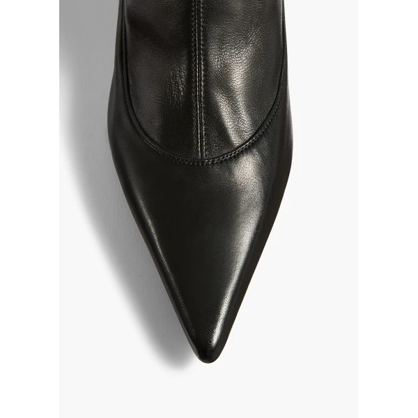 Khaite Valerie Over-the-Knee Boot in Black | Boots | Coveti