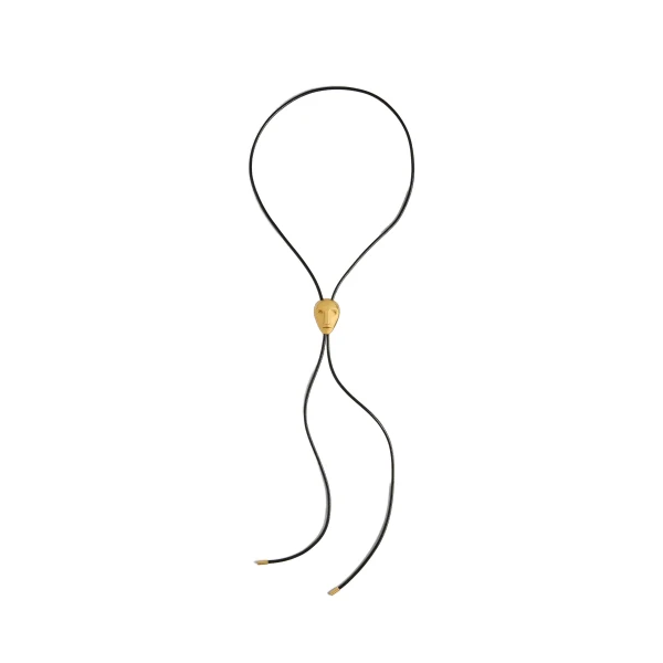 Visage Bolo Tie in Antique Gold