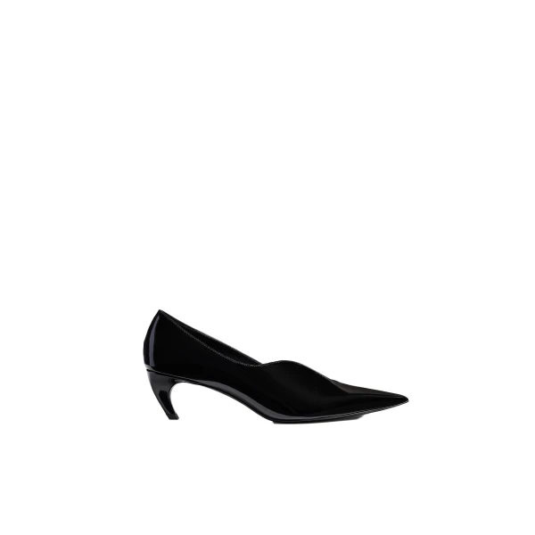 Vivien Low Pump in Black Patent Leather