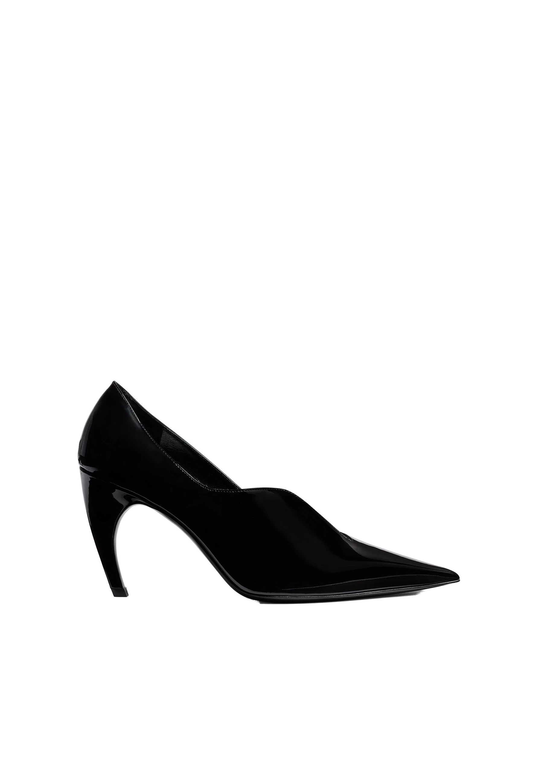Khaite Vivien Pump in Black Patent Leather 0 Khaite Vivien Pump in Black Patent Leather | Heels | Coveti