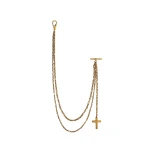 Khaite Wallet Chain in Antique Gold
