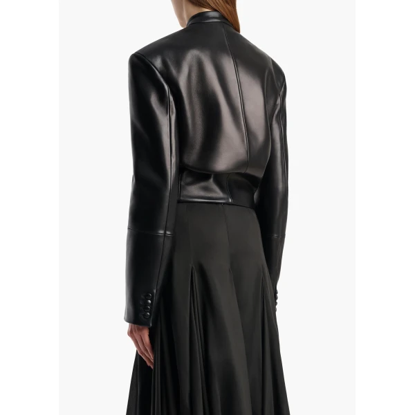 Yoko Jacket in Black Leather - Image 4