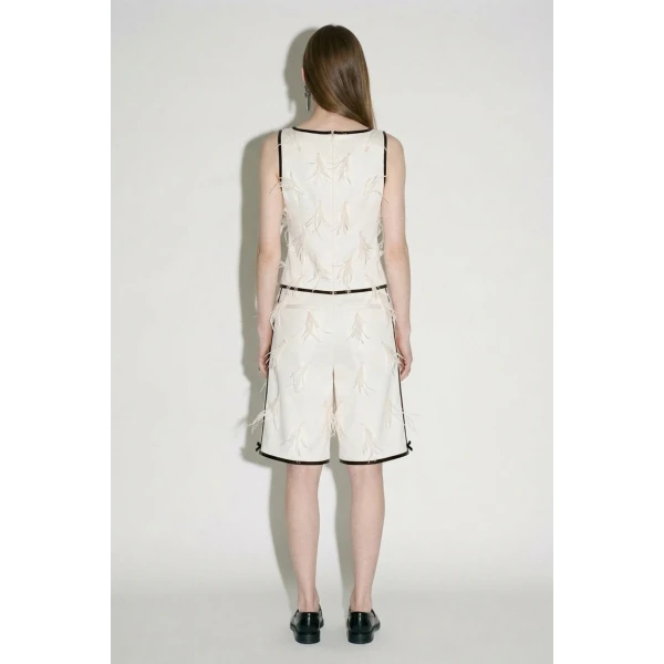 LOULOU Applique Bermuda Shorts | Shorts | Coveti