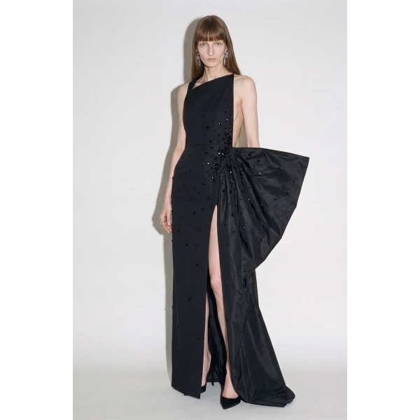 LOULOU Asymmetrical Embellished Gown | Evening Gowns | Coveti