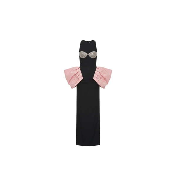 LOULOU Balloon Sleeve Gown | Coveti