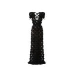 LOULOU Black Bow Maxi Dress 0 LOULOU Black Bow Maxi Dress | Maxi Dresses | Coveti