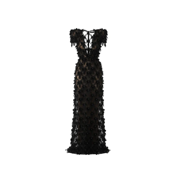 Black Bow Maxi Dress