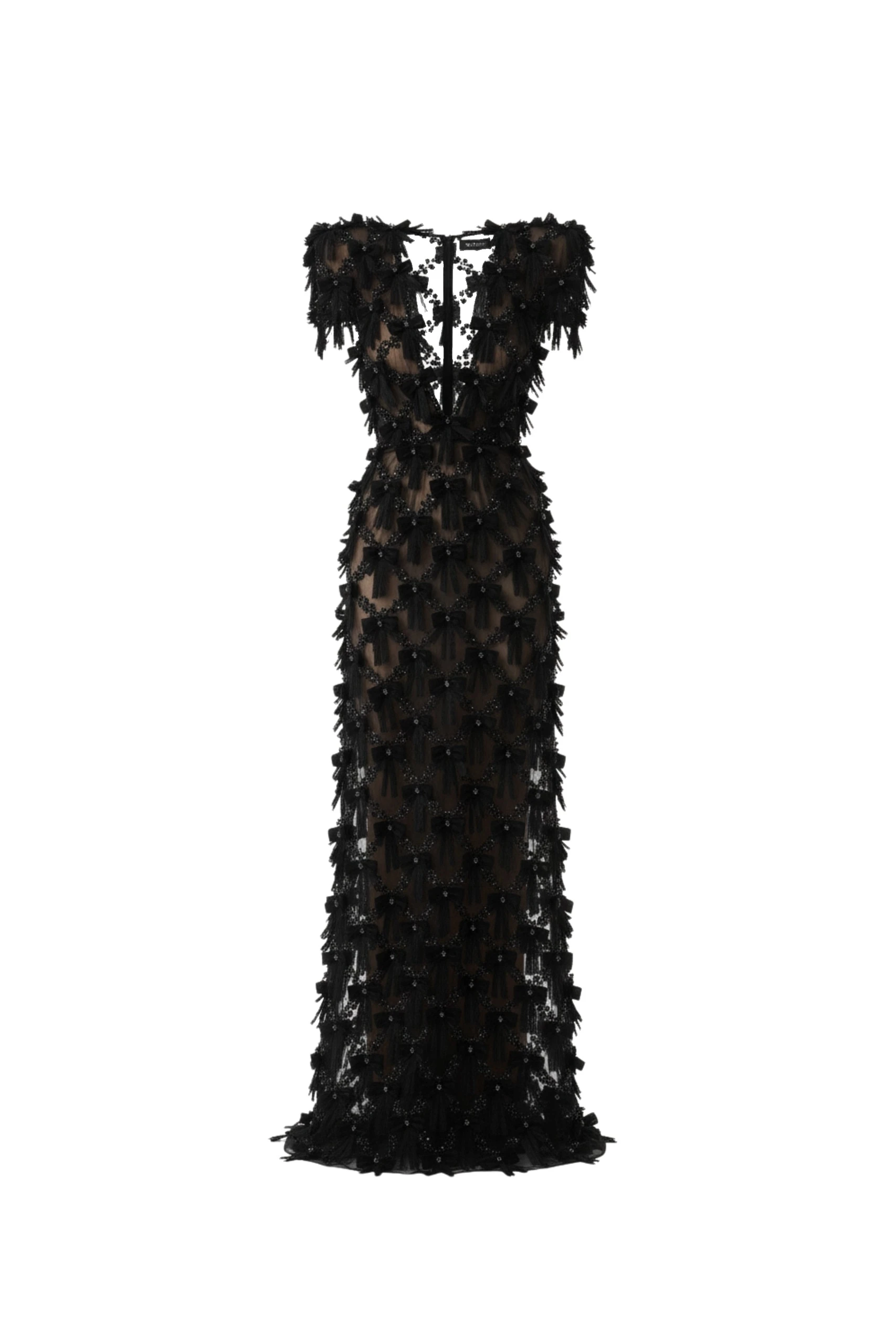LOULOU Black Bow Maxi Dress 0 LOULOU Black Bow Maxi Dress | Maxi Dresses | Coveti