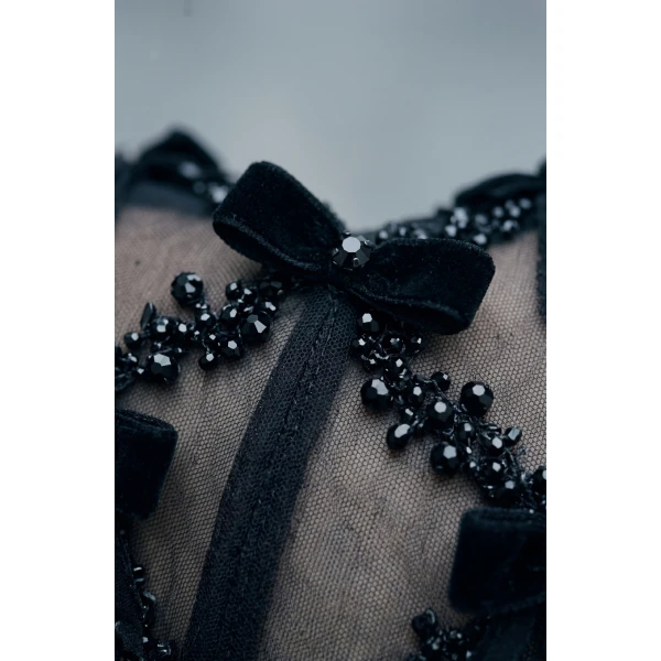 LOULOU Black Bow Maxi Dress | Maxi Dresses | Coveti