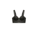 LOULOU Black Leather Top | Tops | Coveti