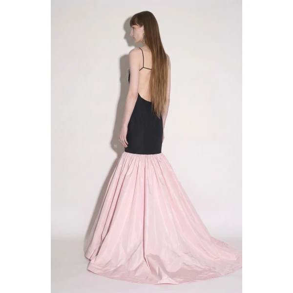 LOULOU Contrast Mermaid Gown | Evening Gowns | Coveti