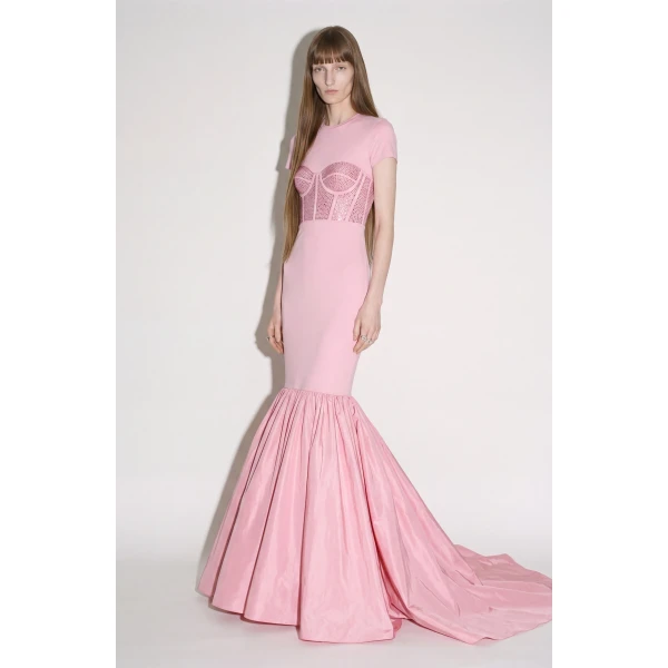 LOULOU Corset Mermaid Gown | Evening Gowns | Coveti