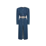 LOULOU Crystal Belt Denim Dress 0 LOULOU Crystal Belt Denim Dress | Mini Dresses | Coveti