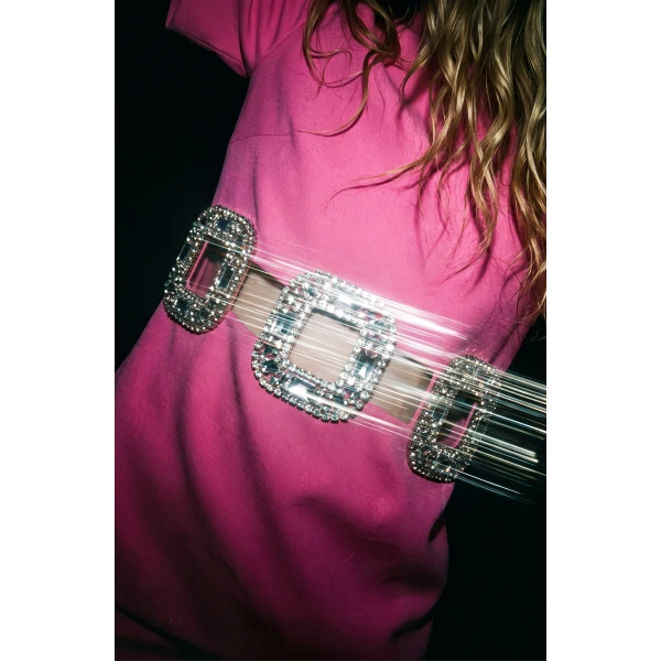 LOULOU Crystal Buckle Cut-Out Top | Tops | Coveti
