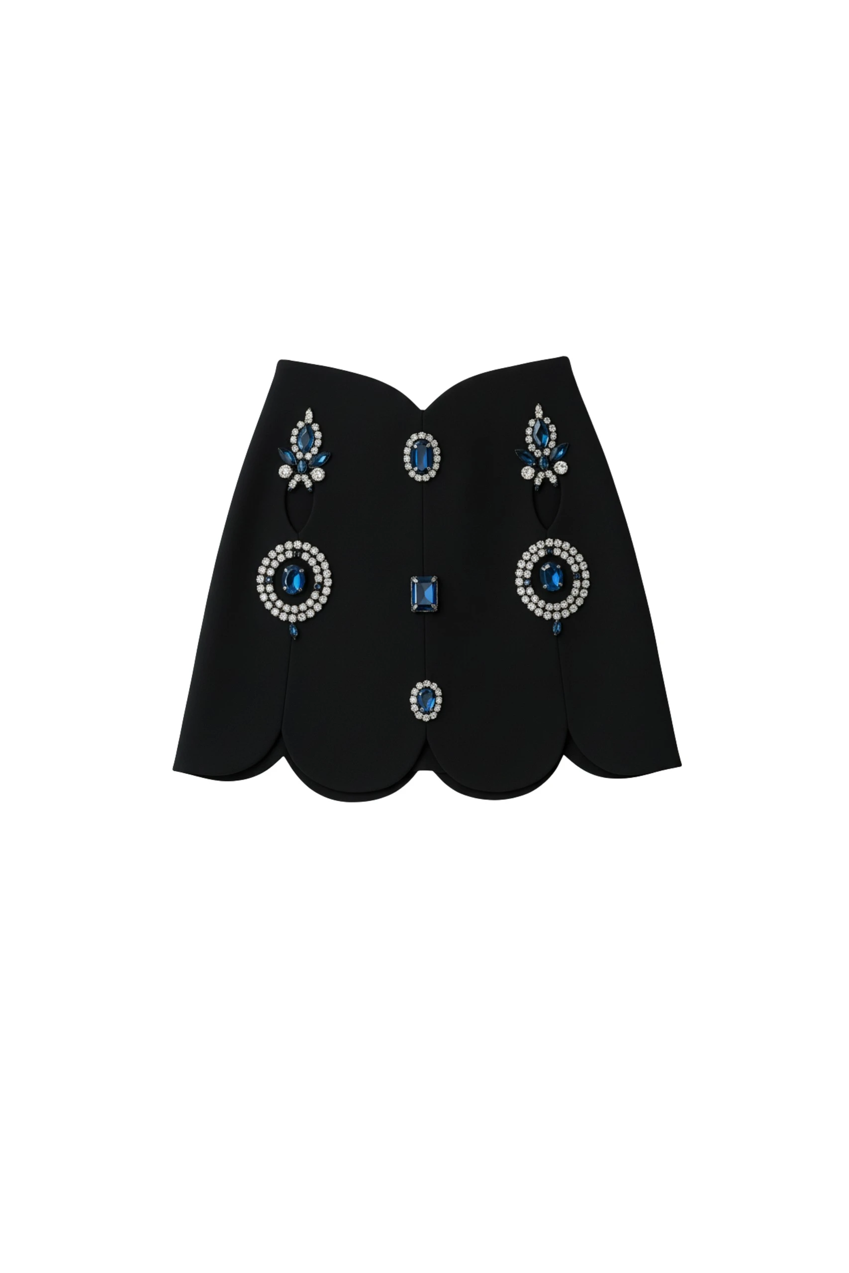 LOULOU Crystal Cut-Out Mini Skirt 0 LOULOU Crystal Cut-Out Mini Skirt | Mini Skirts | Coveti