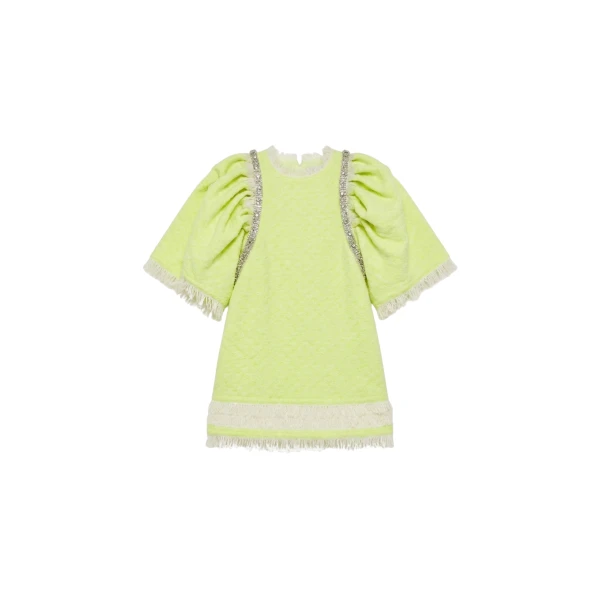 LOULOU Crystal Detailed Mini Dress | Mini Dresses | Coveti