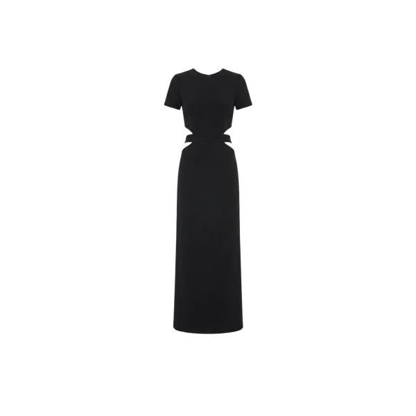 Crystal-Embellished Cutout Maxi Dress