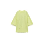 LOULOU Crystal Feather T-Shirt | T-shirts | Coveti