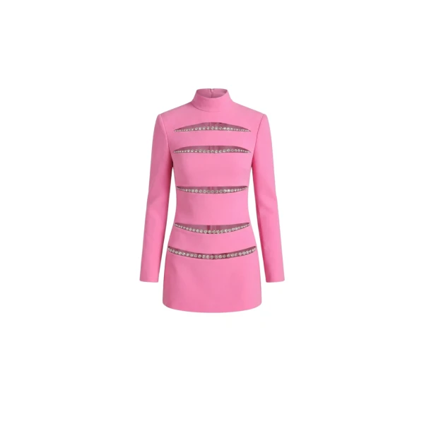 Crystal Slash Mini Dress