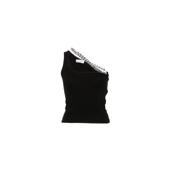 LOULOU Crystal-Strap Tank Top | Sleeveless | Coveti
