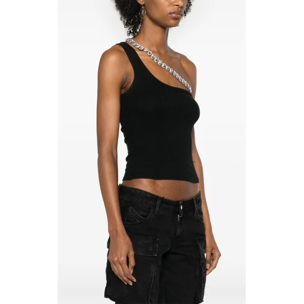 LOULOU Crystal-Strap Tank Top | Sleeveless | Coveti