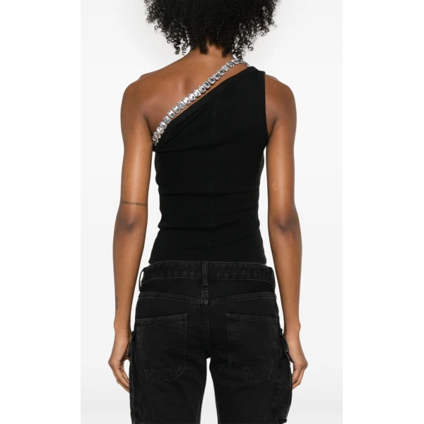 LOULOU Crystal-Strap Tank Top | Sleeveless | Coveti