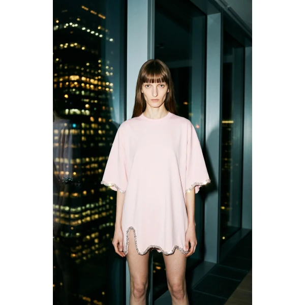 LOULOU Crystal-Trim T-Shirt | T-shirts | Coveti