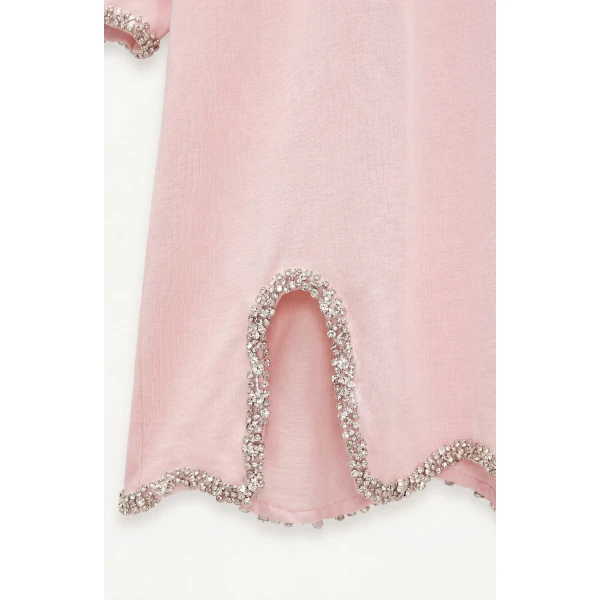 LOULOU Crystal-Trim T-Shirt | T-shirts | Coveti