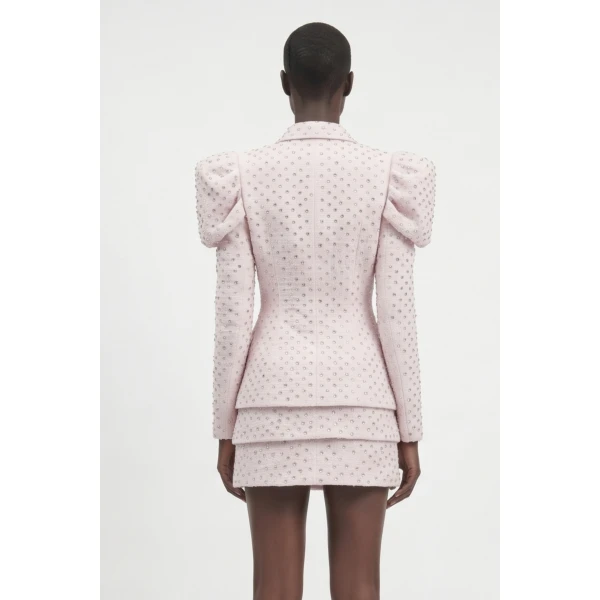 LOULOU Crystal Tweed Blazer | Blazers | Coveti