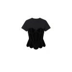LOULOU Crystal Velvet Corset T-Shirt | T-shirts | Coveti