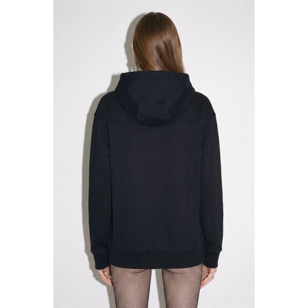 LOULOU Embellished Leather Panel Zip Hoodie | Hoodies | Coveti