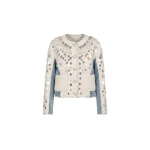 LOULOU Embellished Panelled Cropped Jacket | Jackets | Coveti