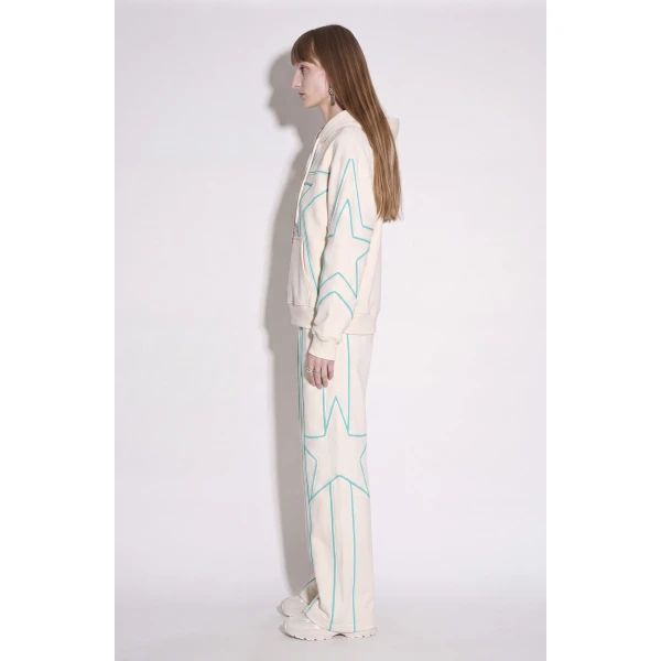 LOULOU Embroidered Star Cotton Hoodie | Hoodies | Coveti