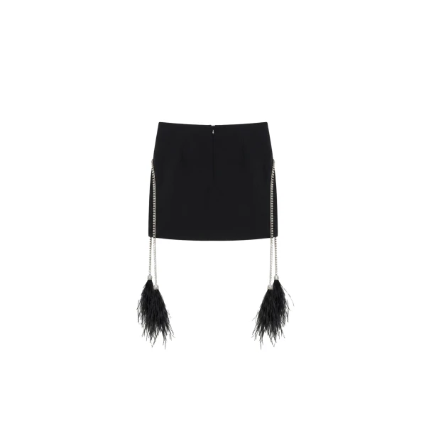 LOULOU Feather Charm Mini Skirt | Mini Skirts | Coveti