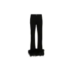 LOULOU Feather-Trim Jeans | Denim | Coveti