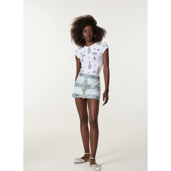 LOULOU Joséphine Jolie Skirt | Denim Skirts | Coveti