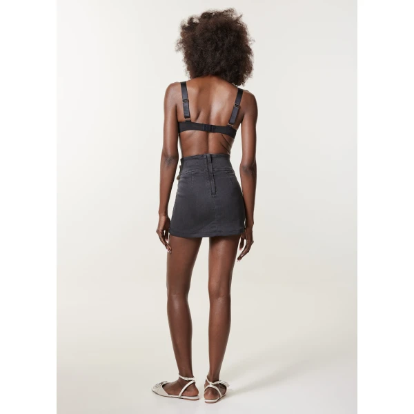LOULOU Madame Royale Skirt | Denim Skirts | Coveti